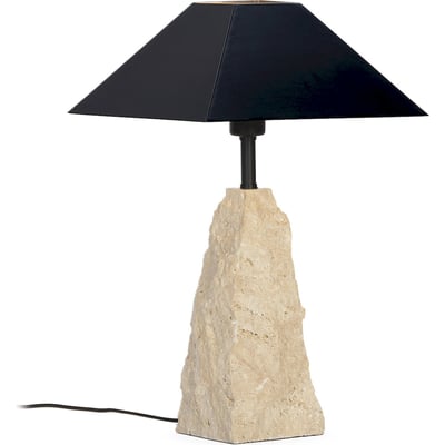 Lampe à poser en marbre travertin RECOLLECTION