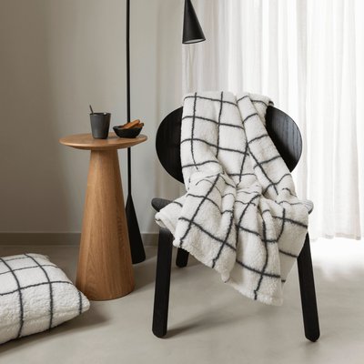 Plaid carreaux écru TERRE DE NUIT