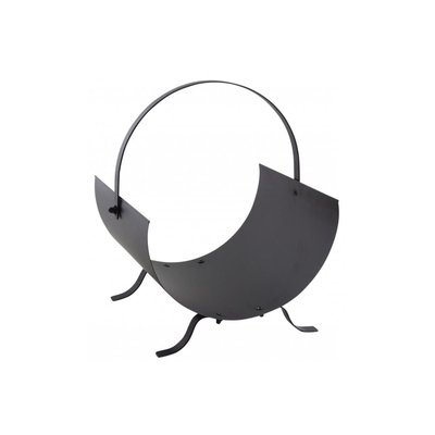 Porte-bûches design en métal noir AUBRY GASPARD