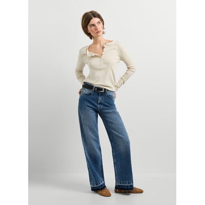 T-shirt manches longues, col pressionné PEPE JEANS