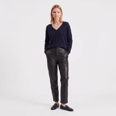 Pull coupe oversize col en V manches longues GABY ARTLOVE