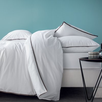 Parure De Lit Sincère En Satin De Coton – Taupe – Housse 200x200 + 2 Taies