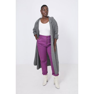 Gilet long tricoté avec torsade JEAN-MARC PHILIPPE