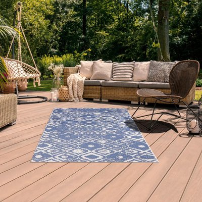 Tapis extérieur, kilim reversible EX1 SAM UN AMOUR DE TAPIS