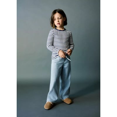 Jean droit à taille élastique MANGO BABY