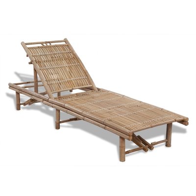 Chaise longue extérieure en bambou HOME MAISON
