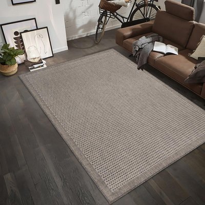 Tapis salon et chambre tissé motif faux uni NOUCHY UN AMOUR DE TAPIS