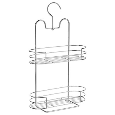 Etagère de douche ou baige en métal - 2 Niveaux - 25 x 41 cm ATMOSPHERA