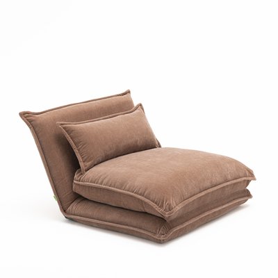 Chauffeuse convertible 1 personne en tissu chenille - Nala DRAWER