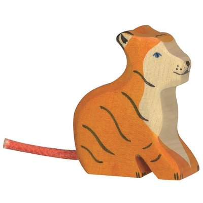 Figurine Petit tigre, assis HOLZTIGER