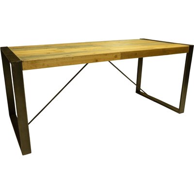 Table industrielle  en fer et bois 180 x 80 x 76 cm ANTIC LINE CRÉATIONS