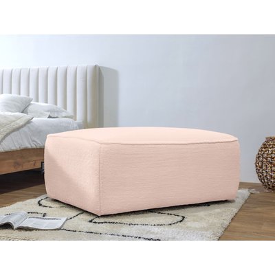 Pouf tissu imitation fourrure, ANGORA BOBOCHIC