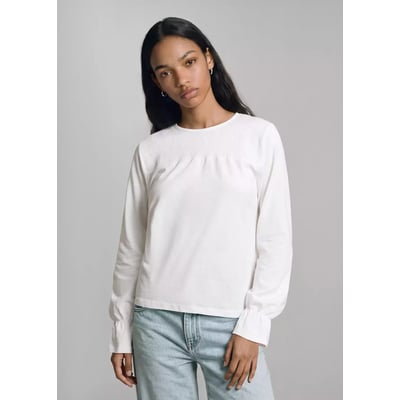 T-shirt froncé coton MANGO TEEN