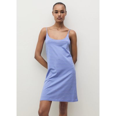 Chemise de nuit coton rayures MANGO