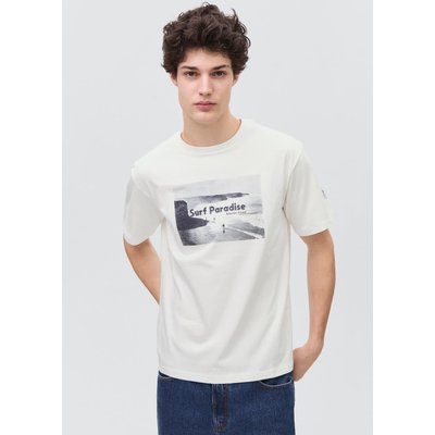 T-shirt en coton imprimé MANGO TEEN