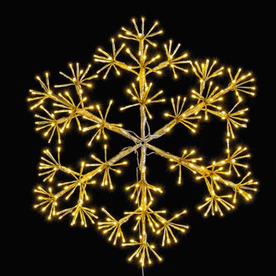 Décoration de Noël LED extérieure flocon de neige - 60cm WADIGA