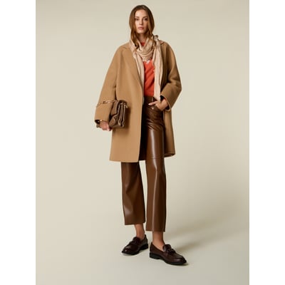 Pantalon flare enduit OLTRE