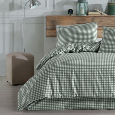 Parure de lit Vichy TERRE DE NUIT