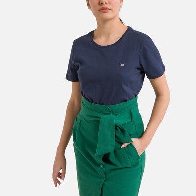 Embroidered Logo Cotton T-Shirt with Short Sleeves TOMMY JEANS