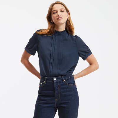 Kurzärmelige Bluse mit Volantkragen LA REDOUTE COLLECTIONS