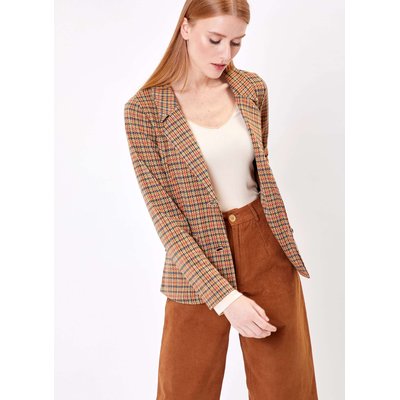 Veste tailleur imprimée en maille jacquard YSEULT PRINCESSE NOMADE