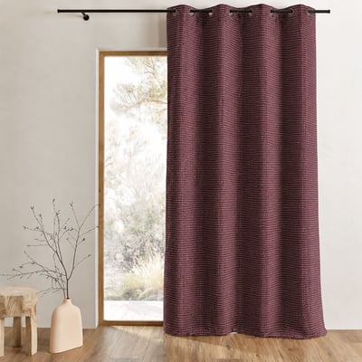 Rideau épais en Jacquard Uni à Reliefs HOME MAISON