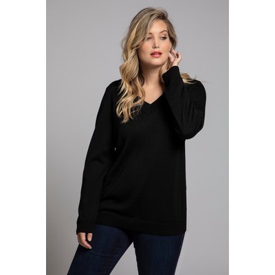 Pull col en V et manches longues ULLA POPKEN