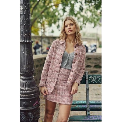 Casaco casual em tweed, FAULINE LA PETITE ETOILE