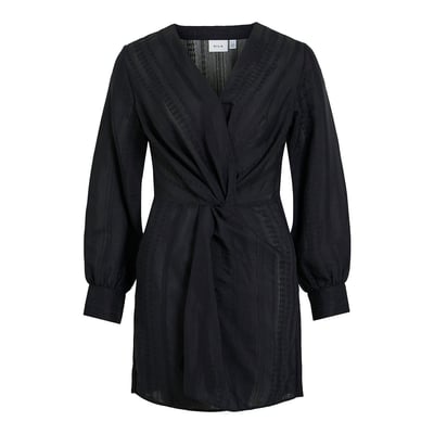 Robe courte drapée, manches longues VILA