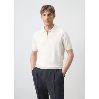 Polo maille fermeture Éclair MANGO MAN