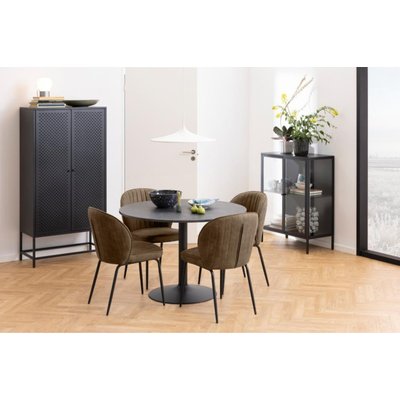 Buffet haut scandinave en métal noir 2 portes - HARLOW HELLIN, DEPUIS 1862