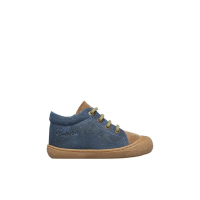 NATURINO – Chausson Premier Pas Cocoon Pour Bébé – Cuir Souple, Semelle Caoutchouc – Taille 21 EU – Couleur Bronzo