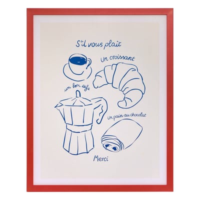 Affiche encadrée rectangulaire FRA ATMOSPHERA