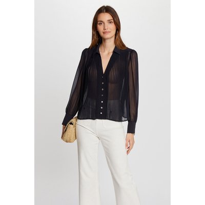 Chemise manches longues plis MORGAN