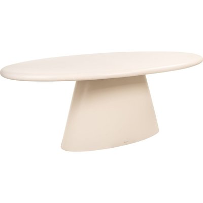 table à manger ovale design sandstone intérieur extérieur RECOLLECTION