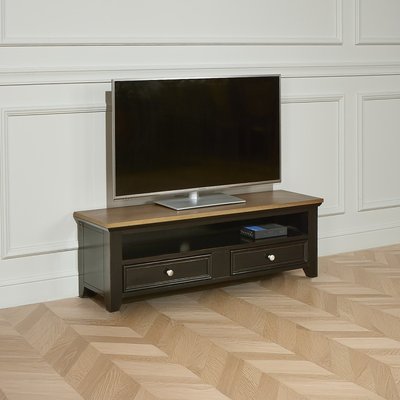 Meuble tv en pin 2 tiroirs ARCHER ROBIN DES BOIS