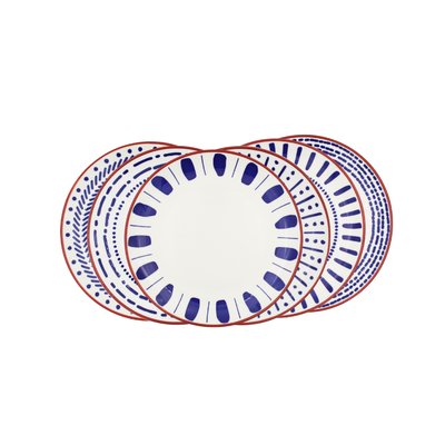 Lot de 6 assiettes à dessert, SANTORIN ARTIME