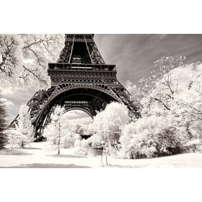 Tableau paris winter white la tour eiffel HEXOA