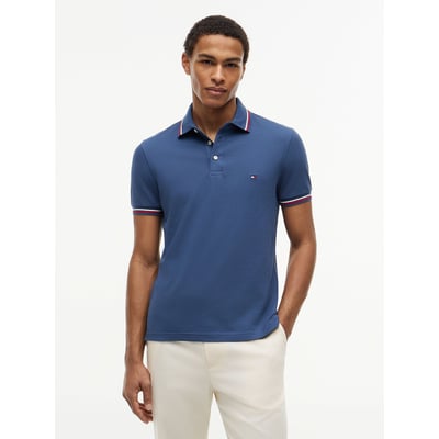 Polo ajusté à liseré TOMMY HILFIGER