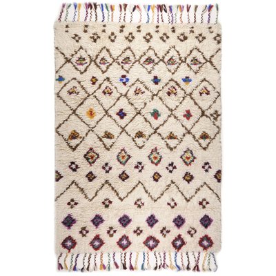 Tapis Nomadic Design style berbère tissé plat THEKO