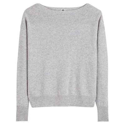 Pull encolure bateau en fine maille cachemire LA REDOUTE COLLECTIONS
