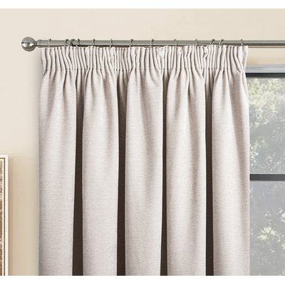 Chenille Lined Pencil Pleat Curtains SO'HOME