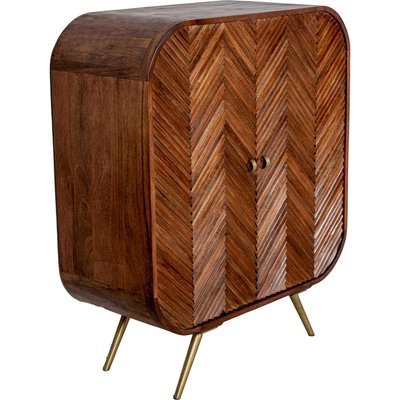 Armoire en bois avec pieds dorés RECOLLECTION