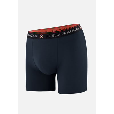 Boxer long bleu en coton Redoutable LE SLIP FRANCAIS