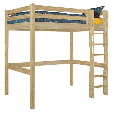 Pack lit mezzanine avec matelas Bois massif  ORPHÉE AKITEN RETAIL