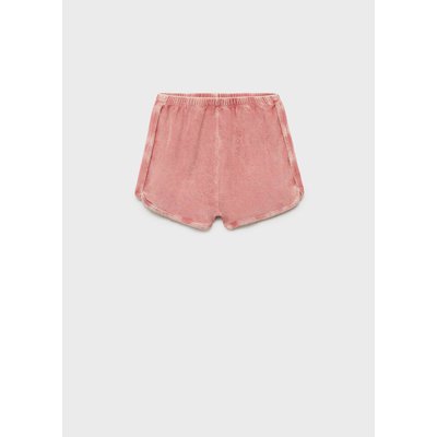 Short en coton bouclette overdyed MANGO