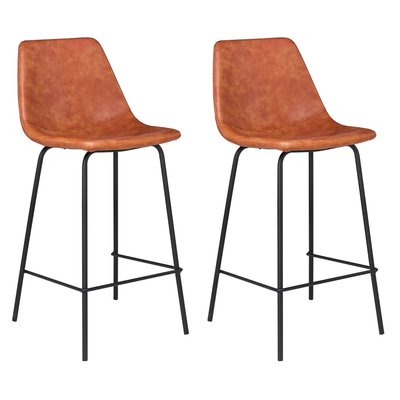 Lot de 2 tabourets de bar vintage, LUCIEN HAPPY GARDEN