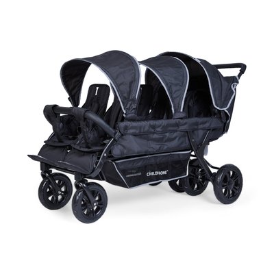 Sixseater poussette capacité 6 enfants + housse de pluie + pare-soleil CHILDHOME