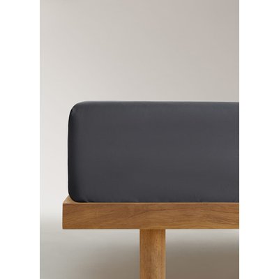 Drap-housse coton satin 600 fils lit 200 cm MANGO HOME