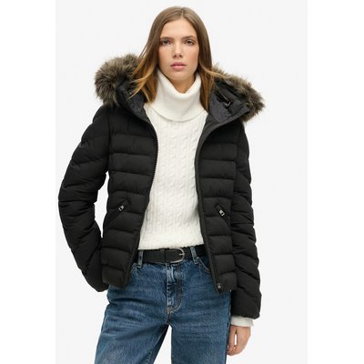 Doudoune femme à capuche avec fourrure new arrivals